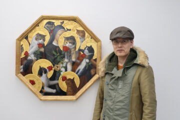 「猫」を神聖なるモチーフとし、試行錯誤で油性テンペラ技法を極めた画家・川井徳寛