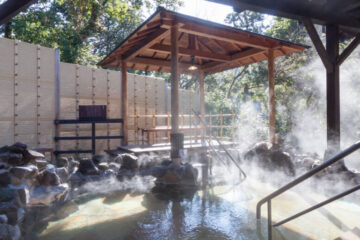 ちょっと贅沢な箱根温泉の〝日帰り旅〟の一日は《箱根湯寮》で。　大浴場《本殿 湯楽庵 大湯》入浴券